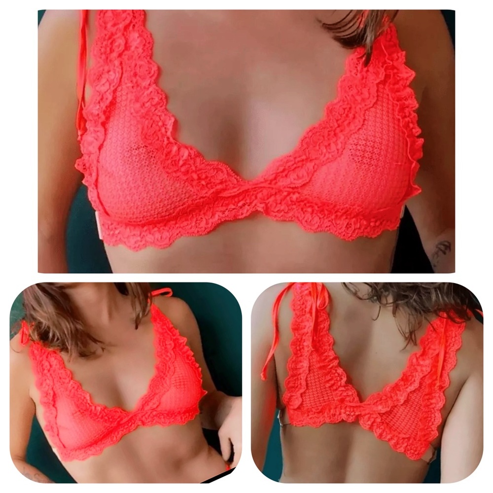 Last One!!! We Are HAH X Free People “Flip HAHround Bra” In Fried Salmon NEW!